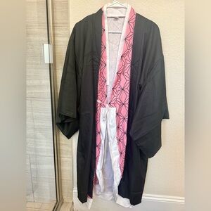Nezuo-ko Pink and Black Kimono Costume